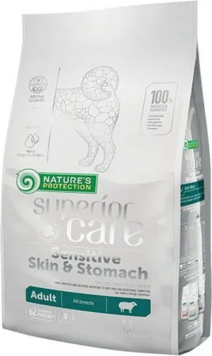 Pienso NATURE'S PROTECTION Superior Care Skin & Stomach Cordero 1,5 Kg