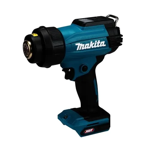 Makita HG001GZ02 Heißluftpistole 40 V Max Li-Ion XGT - Praktische Heißluftpistole mit 4-stufiger Luftmengeneinstellung, werkzeuglosem Düsenwechsel und Anti-Neustart-Funktion. Ideal für vielseitige Anwendungen und schnelle Ergebnisse.