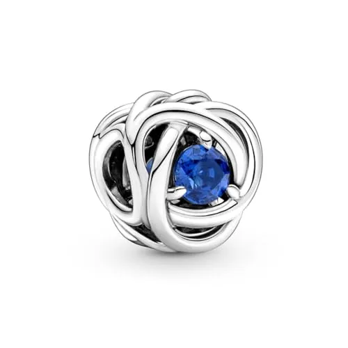 PANDORA Blauer Ewigkeitskreis Charm aus Sterling-Silber in blau von Pandora