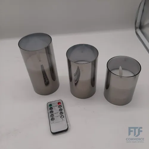 Eldnacele LED Kerzen mit Timerfunktion, flammenlose Kerzen mit Fern... BLBZDT-3H