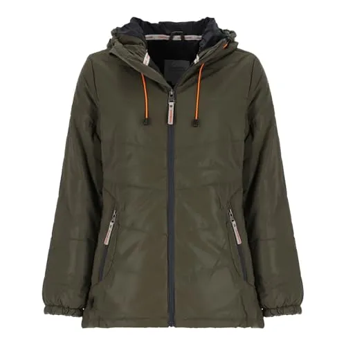 Coastguard Damen Steppjacke reflektierend mit Kapuze - Gesteppte Jacke unifarben