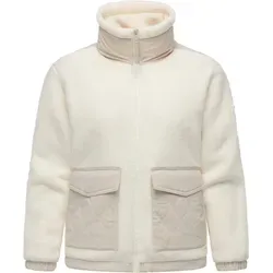 Ragwear Damen Teddy-Fleecejacke Arctika II Ivory Gr. L - Stylische Teddy-Fleecejacke für den Alltag und gemütliche Stunden. Das weiche Material sorgt für angenehme Wärme und ist ideal für kühlere Tage. Mit praktischen Taschen und lässiger Passform für optimale Bewegungsfreiheit.