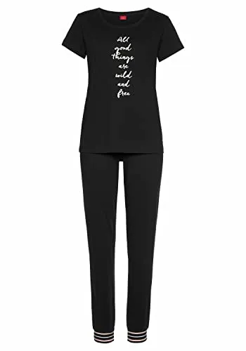 s.Oliver Damen Pyjama - Schlafanzüge für Damen, aus hochwertiger Baumwolle für höchsten Komfort und ein angenehmes Schlafgefühl.