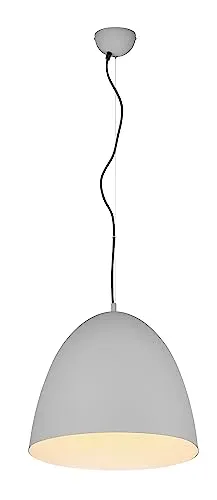 Reality Leuchten Pendelleuchte Tilda R30661911 - Moderne Pendelleuchte aus grauem Metall mit stufenlos einstellbarer Höhe bis 150cm. Ideal für stilvolle Wohnräume. Leuchtmittel nicht enthalten.