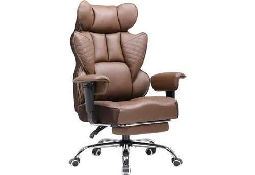 GTPLAYER Gaming Stuhl - Komfortabler Bürostuhl für Gamer, braun - Bequemer Gaming Stuhl mit hochdichtem Memory-Schaum und verstellbarer Rückenlehne. Ideal für lange Gaming-Sessions und vielseitig einsetzbar auf verschiedenen Böden.