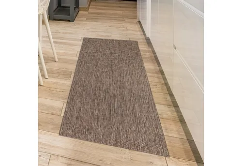 Andiamo Küchenläufer Soft, rechteckig, rutschhemmend - Kurzflor-Läufer in edler Flechtoptik, pflegeleicht und robust, ideal für die Küche und geeignet für Fußbodenheizungen.