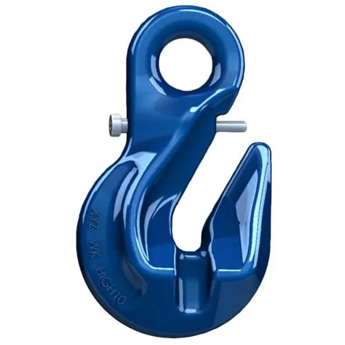 Verkürzungshaken Parallelhaken mit Öse und Sicherung GK10 8 mm Lasthaken