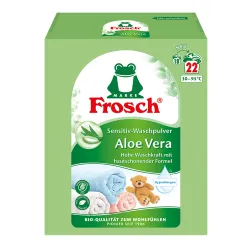 Erdal-Rex Frosch Aloe Vera Sensitiv-Waschpulver 1,45 kg - Waschmittel für Buntwäsche, mit Aloe Vera-Extrakt für farb- und gewebeschonende Reinigung, ideal für empfindliche Textilien.