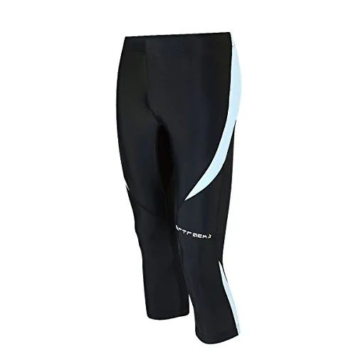 Airtracks 3/4 Laufhose Pro – Schwarz-Grau XXL - Die 3/4 Laufhose Pro bietet hervorragenden Tragekomfort mit extraflachen Nähten und elastischem Bund. Ideal für aktive Bewegungen, schnelltrocknend und atmungsaktiv für ein angenehmes Lauferlebnis.