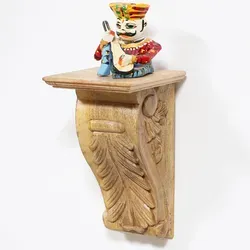 Wandablage Wandregal aus Massivholz Yuka - Sonstige Wanddekoration - Handgeschnitzte Wandablage aus massivem Mango Holz, individuell gestaltet und perfekt zur stilvollen Präsentation von Dekorationen.