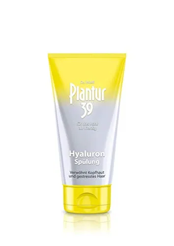 Plantur 39 Hyaluron-Spülung 150 ml - für gesundes Haar und Kopfhaut - Haarspülung & Conditioner mit hochwertigem Hyaluron für samtig weiches Haar, verbesserte Kämmbarkeit und Glanz. Ideal gegen menopausalen Haarausfall und für empfindliche Kopfhaut.