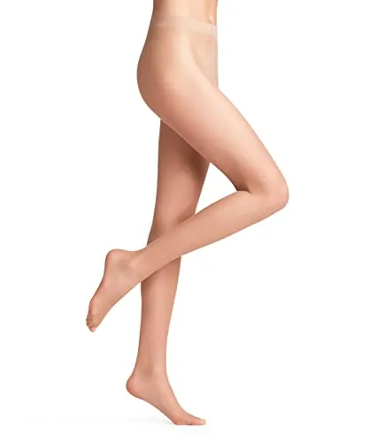 FALKE Damen Strumpfhose Lunelle 8 DEN W Ti ultra-transparent einfarbig 1 Stück, Hautfarben Golden 4699, XL