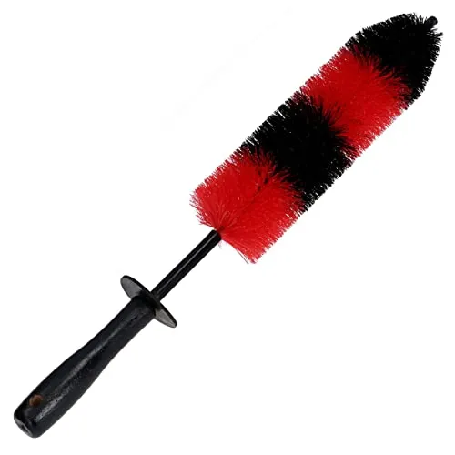 Craft-Equip Felgenbürste 43cm rot/schwarz zur schonenden und gründlichen Reinigung von Felgen Aller Art