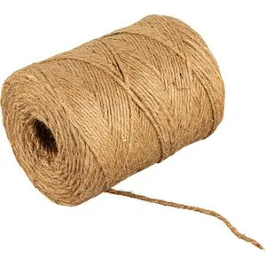 Rayher Bindfaden 4200331, Jutegarn, 3-fach, Stärke 3,5mm, natur, Länge 280m