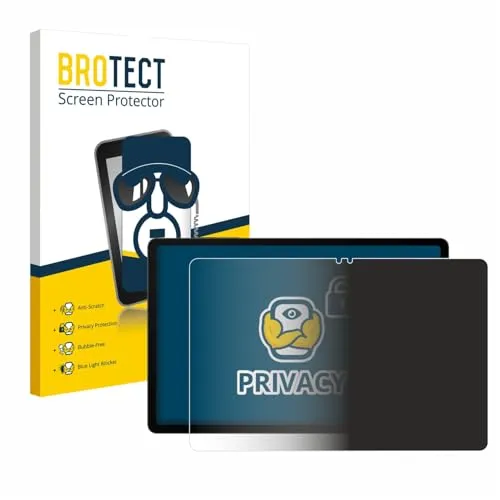 BROTECT Anti-Spy Blickschutzfolie für Samsung Galaxy Tab S9 5G Privacy Screen Protector [Displayschutz-Folie, Sichtschutz, Blaulichtfilter]