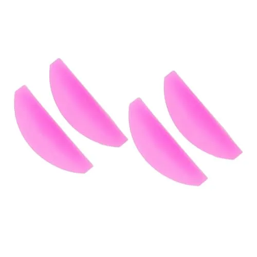 Auriselle 4 Stück Wimpernlifting Pads für Selbstklebend Schnelle und Effektive Perming Wimpernliftband Wiederverwendbar Wimpern Lifting Pads für Alle Augenformen (Rosa)