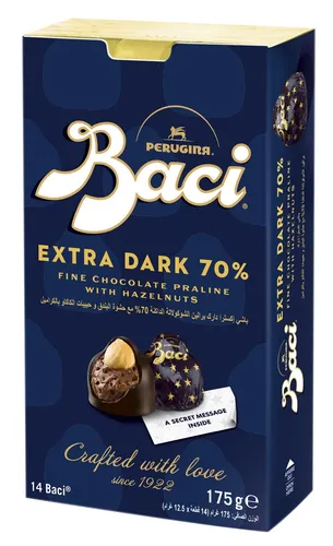 Baci Extra Dark Bijou, Dunkle Schokolade Trüffel mit Haselnüssen, 175 g
