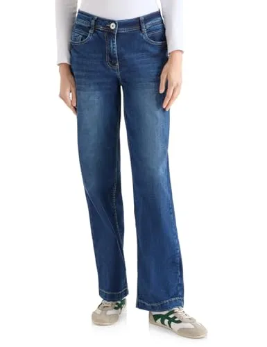 CECIL Loose-fit-Jeans für Damen, Gr. 27, mid blau wash von CECIL