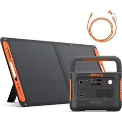 Jackery E1000 v2 Tragbare Powerstation mit Solarpanel - Kompakte 1070Wh Powerstation, 20% kleiner und 10% leichter als Vorgängermodelle. Ideal für Outdoor-Aktivitäten und Notstromversorgung. Schnelles Laden in 1 Stunde und vielseitige Anschlussmöglichkeiten für Geräte.
