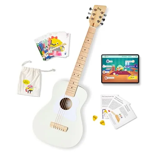 Loog Pro Acoustic Guitar VI White Kindergitarre