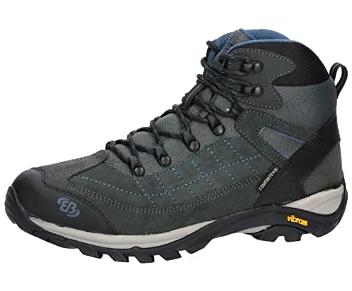 BRÜTTING Outdoorstiefel Mount Crillon High, Gr. 42, grau - Wanderschuhe aus robustem Veloursleder mit wasserdichter Membrane – ideal für Abenteuer in der Natur und perfekten Halt dank praktischer Schnürung.