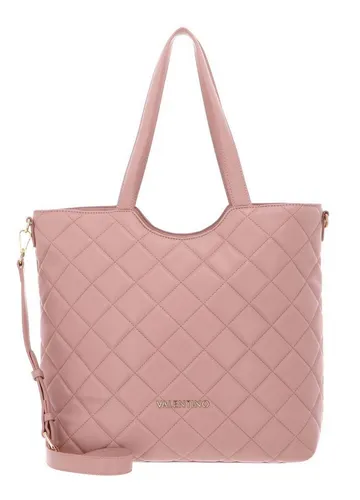 VALENTINO BAGS Ocarina Shopper in Rosa - Eleganter VALENTINO Shopper in gestepptem Design, ideal für den Alltag. Mit geräumigem Hauptfach und zwei Einschubfächern bietet er viel Platz für Ihre Essentials. Gepolsterte Henkel und abnehmbarer Schulterriemen sorgen für Komfort.