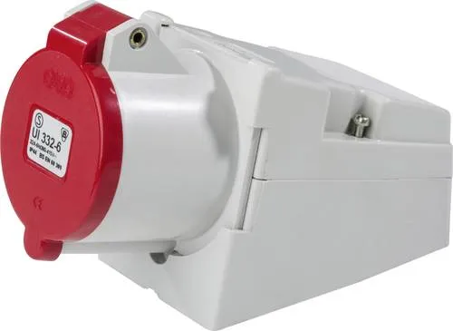 AS Schwabe 60579 60579 CEE Wandsteckdose 32A 4polig 400V 1St.