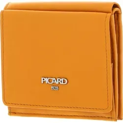 Picard Geldbörse Wallet aus echtem Rindsleder in orange von Picard