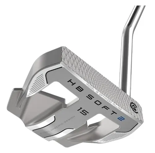 Cleveland Golf Herren HB Soft 2 Golfschläger, Silber - Golf-Putter mit geschwindigkeitsoptimierter Gesichtstechnologie für konsistente Distanzleistung und ein gleichmäßiges Schwunggefühl, ideal für präzise Putts.