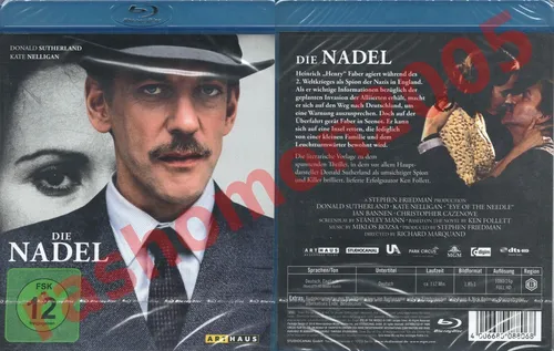 Blu-ray DIE NADEL (1981) Donald Sutherland Kate Nelligan Ken Follett Neu+OVP