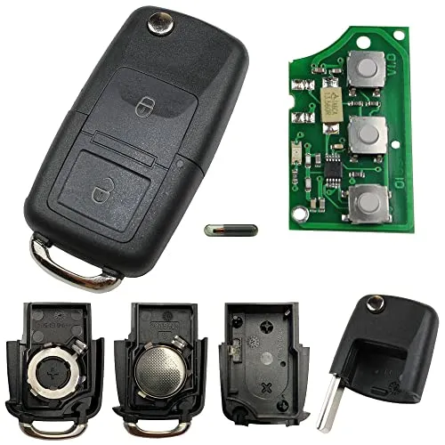 KONIKON Klapp Schlüssel 1J0959753CT Fernbedienung 434 MHz Sender Platine Neu kompatibel für VW Skoda Seat Bora Golf Passat