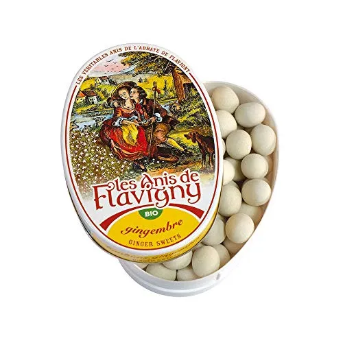 Les Anis de Flavigny Ingwer-Bonbons (50 g) - Bio