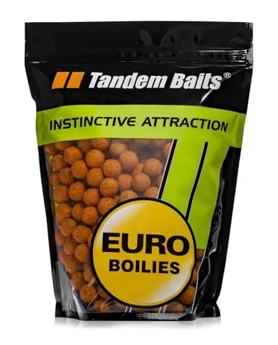 Tandem Baits Karpfen Futter Angelfutter Futterboilies Karpfenboilies Euro Boilies 16 mm 1 kg Erdmandel