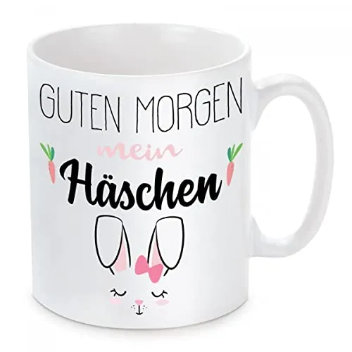 Herzbotschaft Tasse Modell: Guten Morgen Mein Häschen