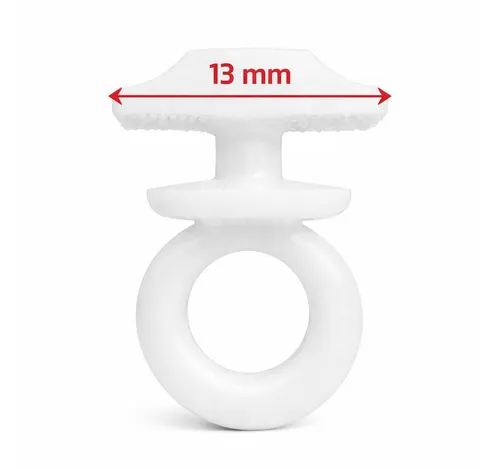 rewagi Gardinenschiene Endfeststeller weiss mit Ring, Feststeller, Zwischenfeststeller SMO, Verkaufseinheit: 10, 25, 50, 100 Stück