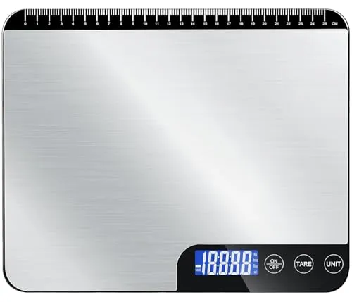 Digitale Küchenwaage mit LCD-Display und Tara-Funktion, präzise 1g Messung