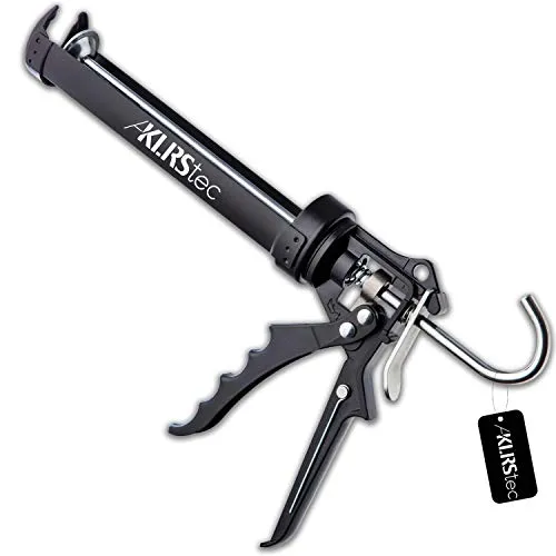 KLRStec Kartuschenpistole mechanisch aus Metall - Klebepistolen für 310ml Dicht- und Klebstoffkartuschen, robustes Metalldesign für präzises Verfugen mit Silikon, Acryl und mehr.