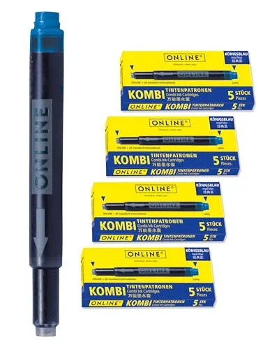 Online 20x kompatible LAMY Patronen blau von ONLINE