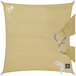 tectake Sonnensegel 3,6 x 3,6 m