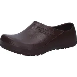 Birkenstock Profi Birki Schuhe braun Gr. 47 - Clogs für Gastronomie und Garten, wasserdicht, rutschhemmend und mit auswechselbarem Fußbett für optimalen Tragekomfort.