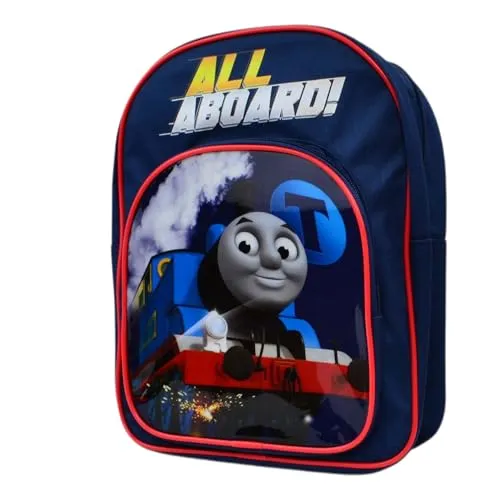 Kinderrucksack mit Thomas der Zug Motiv, Für Kinder ab 3 Jahre, Leichter Rucksack für Jungen und Mädchen, 10L, Gepolsterte Träger mit Brustgurt, Handlich für Schule, Kindergarten, Sport und Handgepäck