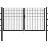 Alberts Gartentor DT Flexo, anthrazit, 3000x1800mm - Zauntore aus feuerverzinktem Stahl, langlebig und korrosionsbeständig. Perfekt für sicheren Zugang zu Ihrem Grundstück, ob für Fahrzeuge oder Fußgänger.