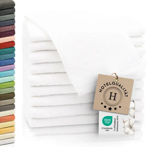 ZOLLNER Gästehandtücher (10-St), 100% Baumwolle in weiß von Zollner
