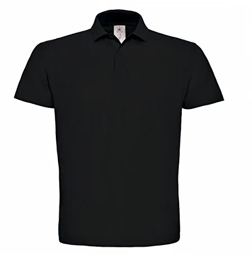 B&C: Piqué Polo Shirt ID.001 PUI10, Größe:M;Farbe:Black
