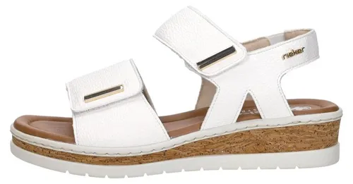 Rieker Sandalen Plat in weiß von Rieker
