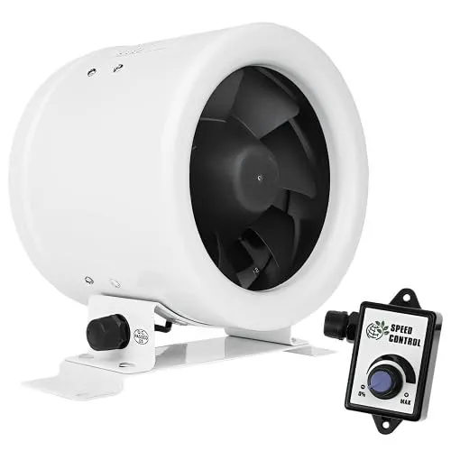 Rohrventilator Dalap MF 125 mit EC Motor und Drehzahlrehler