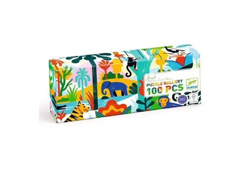 DJECO Puzzle DJ07619 Puzzle Gallerie: Dschungel - 100 Stk., Puzzleteile