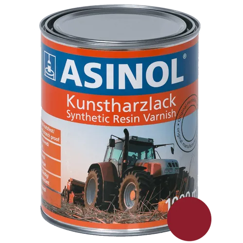 Kunstharzlack Lack Farbe RAL 3003 Rubinrot Rot 1000 ml 1 Liter ASINOL
