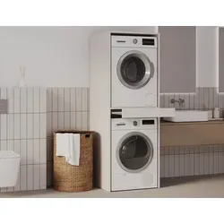 DANTE Vertikaler Badezimmerschrank Weiß 187 x 66 x 65 cm von PLATAN ROOM