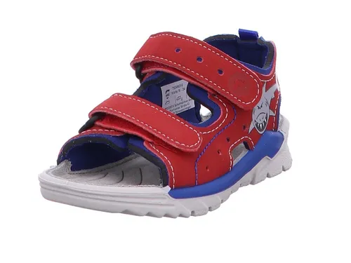 RICOSTA Jungen Sandalen SURF – Bequeme Sommerschuhe für aktive Kinder, Weite: Mittel, rot/Kobalt (351), 24 EU